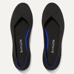 Rothy's The Flat Black Round Toe Sz 6 Rothys LIKE NEW!